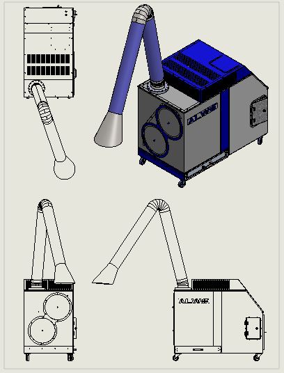 FILTRE MOBILE ASPIRATIE FUM SUDURA